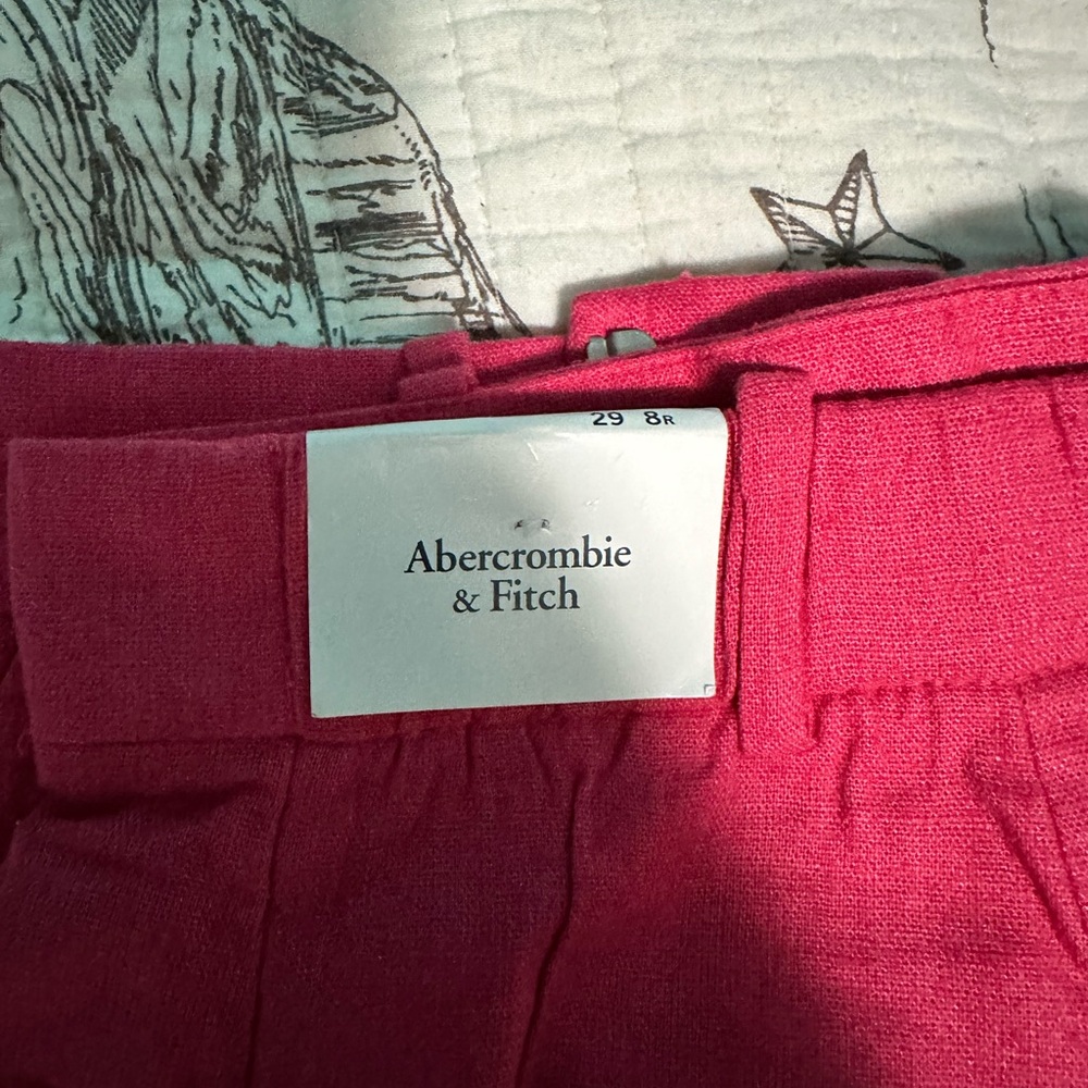 A&F Ultra Wide Pants | size:29/8 | color:pink - Picture 7 of 7